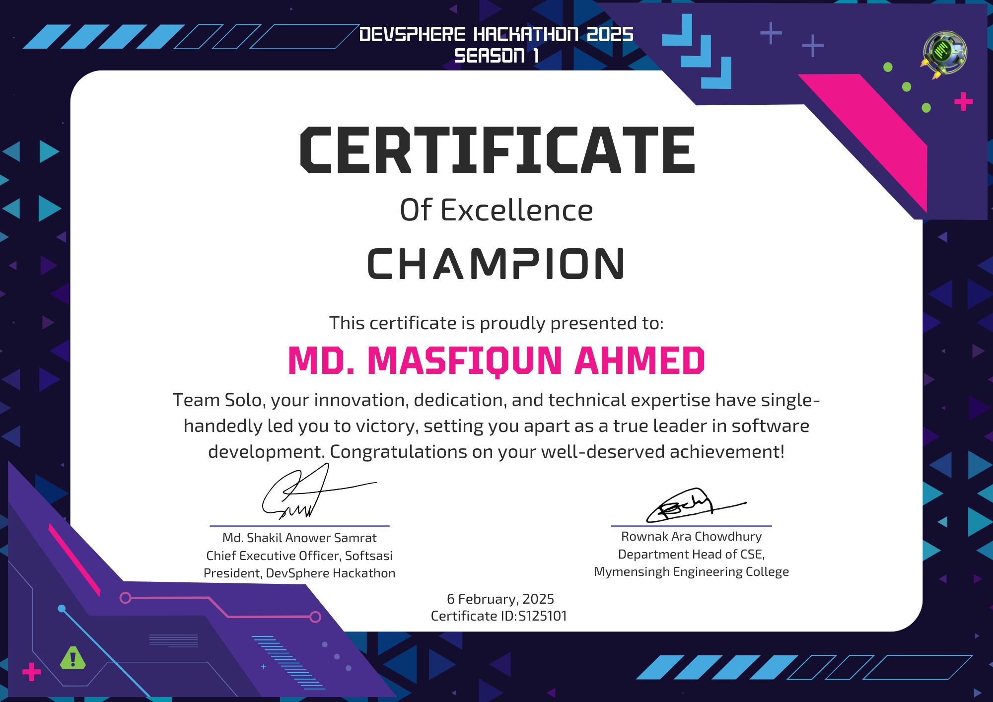 Verified Certificate S125101